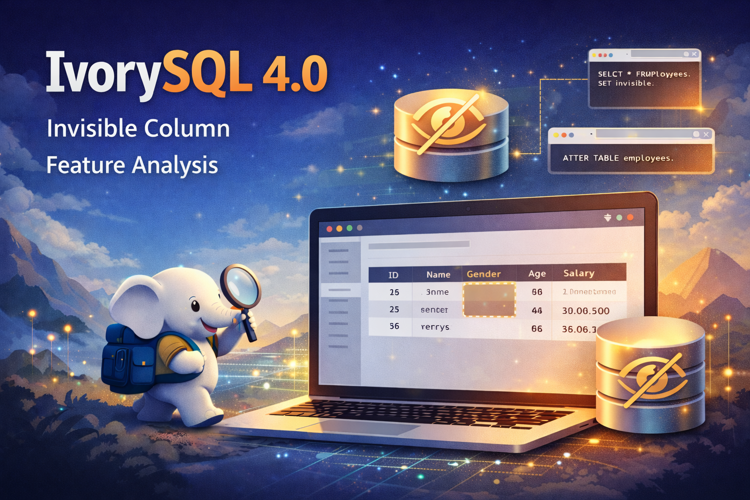 Analysis of the Invisible Column Feature in IvorySQL 4.0